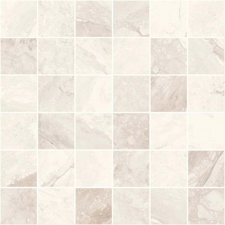 Sant'Agostino Mystic Ivory Matte Mosaic 12 x 12 - Hey Tiles