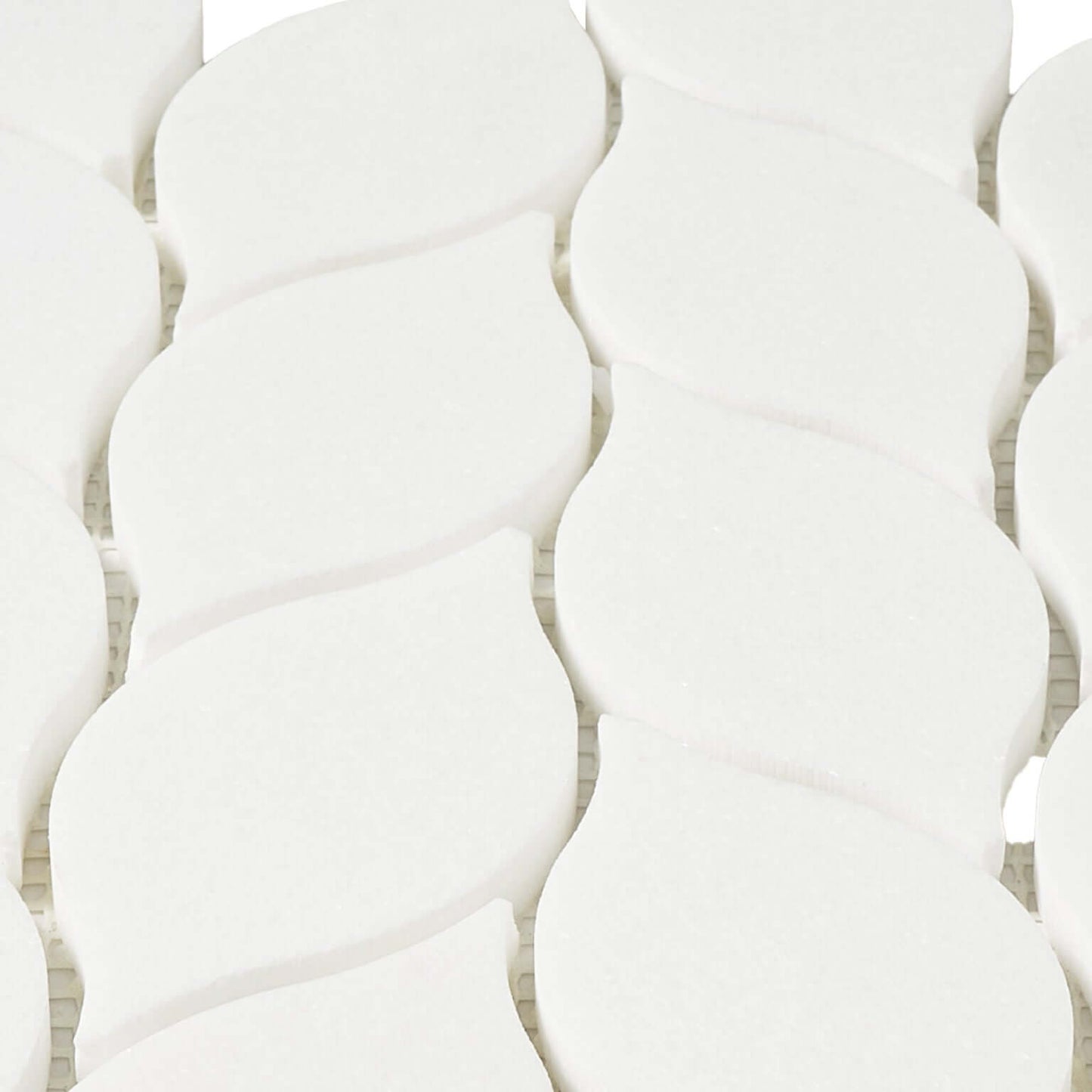 Thassos Leaf Motif Marble Mosaic Tile Polished - Hey Tiles