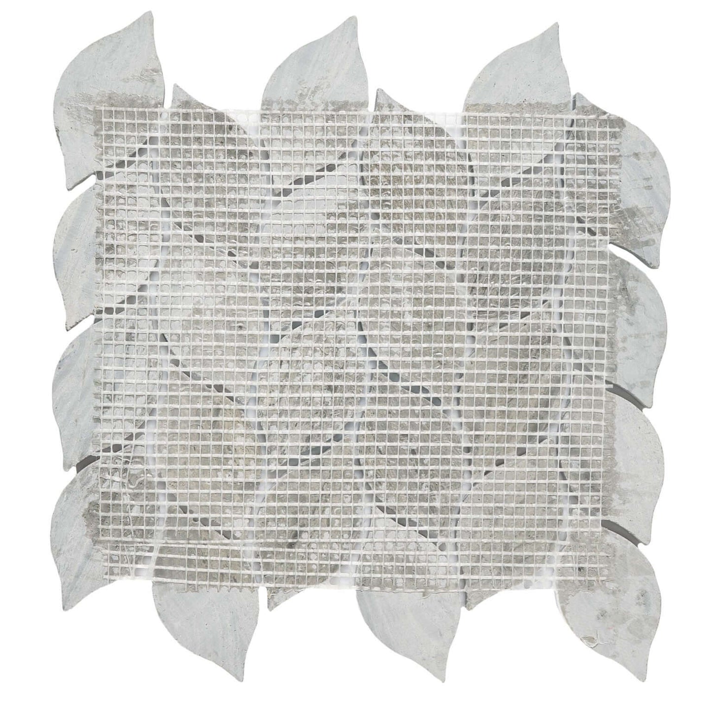 Thassos Leaf Motif Marble Mosaic Tile Polished - Hey Tiles
