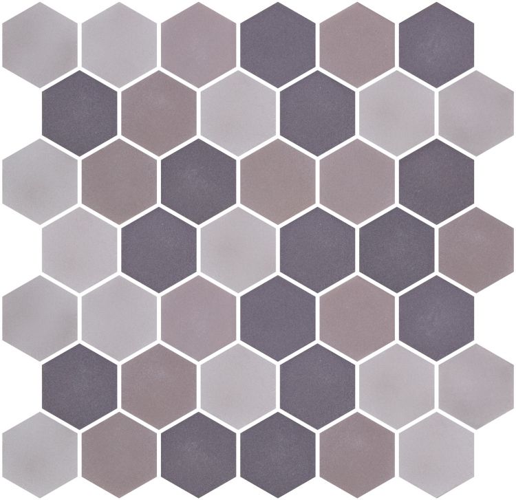 Stoneblend XL Mixed Grey 11.25 x 11.25 Mosaic Tile