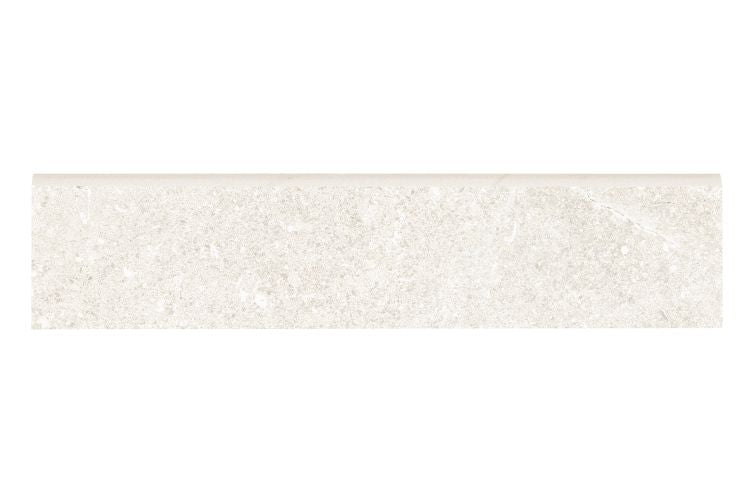 Untamed Wander White Bullnose 3 x 12 Porcelain Trim