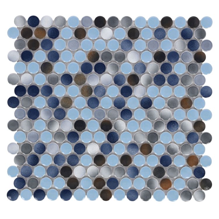 Penny Round Beach 11.5 x 12.25 Mosaic Tile