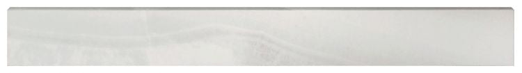 Akoya Silver Polished Bullnose 3 x 24 Italian Porcelain Trim