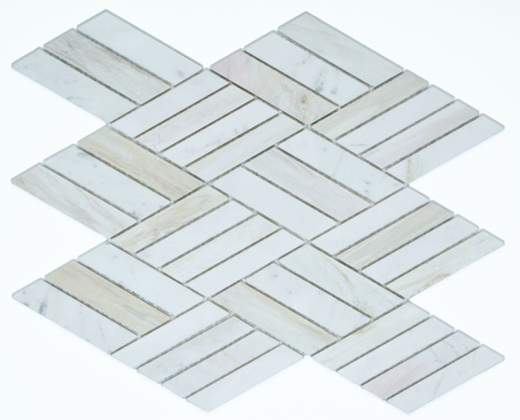 Diamond Eura Wood Honed 10.75 x 12.5 Mosaic Tile