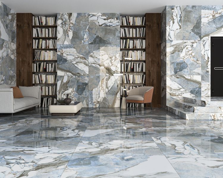 Ravello Azzurro Polished 48 x 48 Porcelain Tile