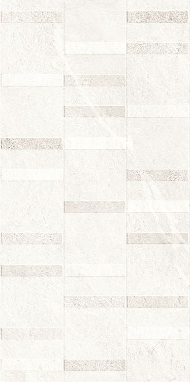Dhara White Decor 24 x 48 Porcelain Tile