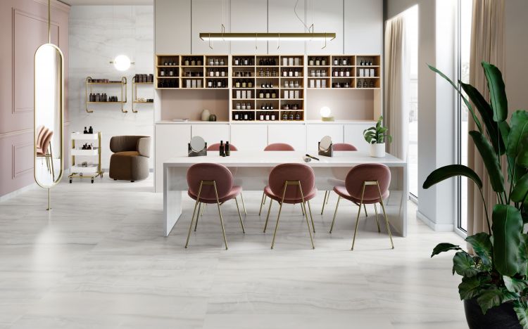 Akoya Silver Matte 24 x 48 Italian Porcelain Tile