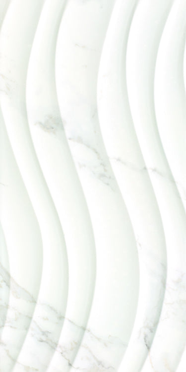 Carrara Art Flow Wall 2018 12 x 24 Ceramic Tile