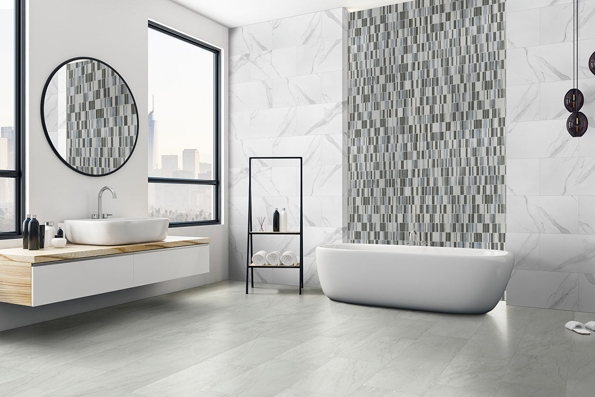 MSI Citi Stax Lapis Glass Mosaic Tile - view 4