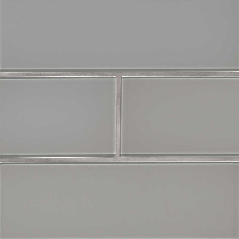 MSI Oyster Gray 4 x 12 Glass Subway Tile