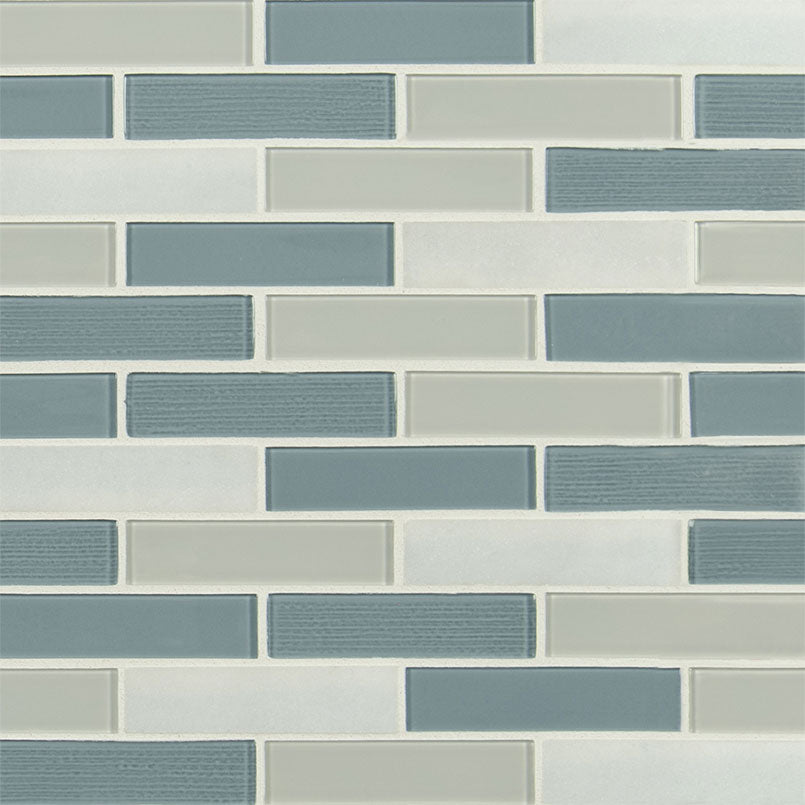 MSI Colosseo Azul Brick Glass Mosaic Tile