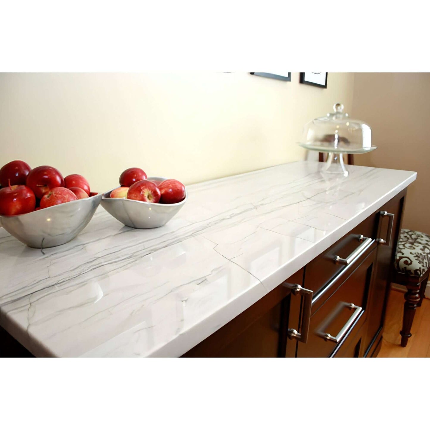 White Macaubas Quartzite Countertop Polished Slab 2 CM - Hey Tiles