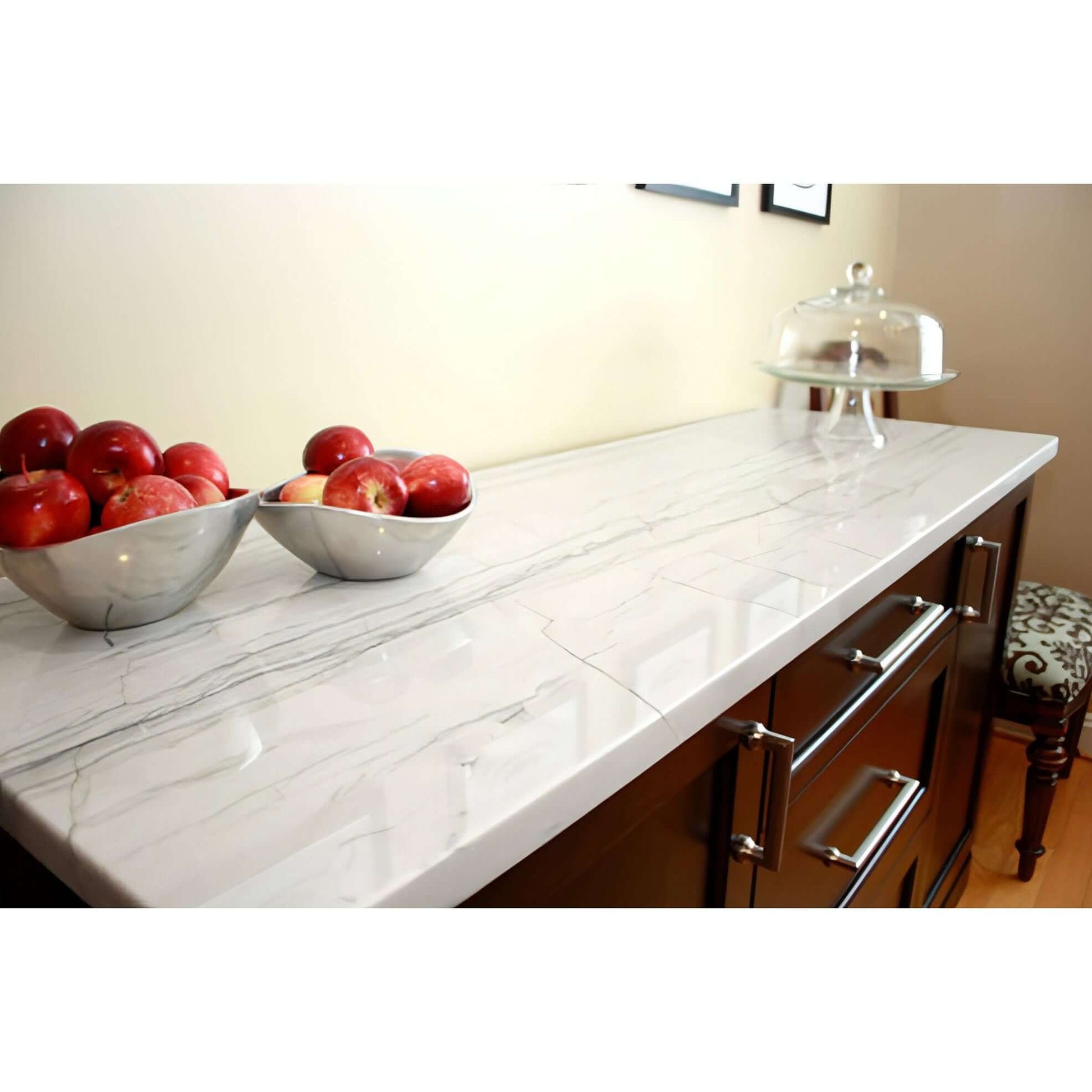White Macaubas Quartzite Countertop Polished Slab 2 CM - Hey Tiles