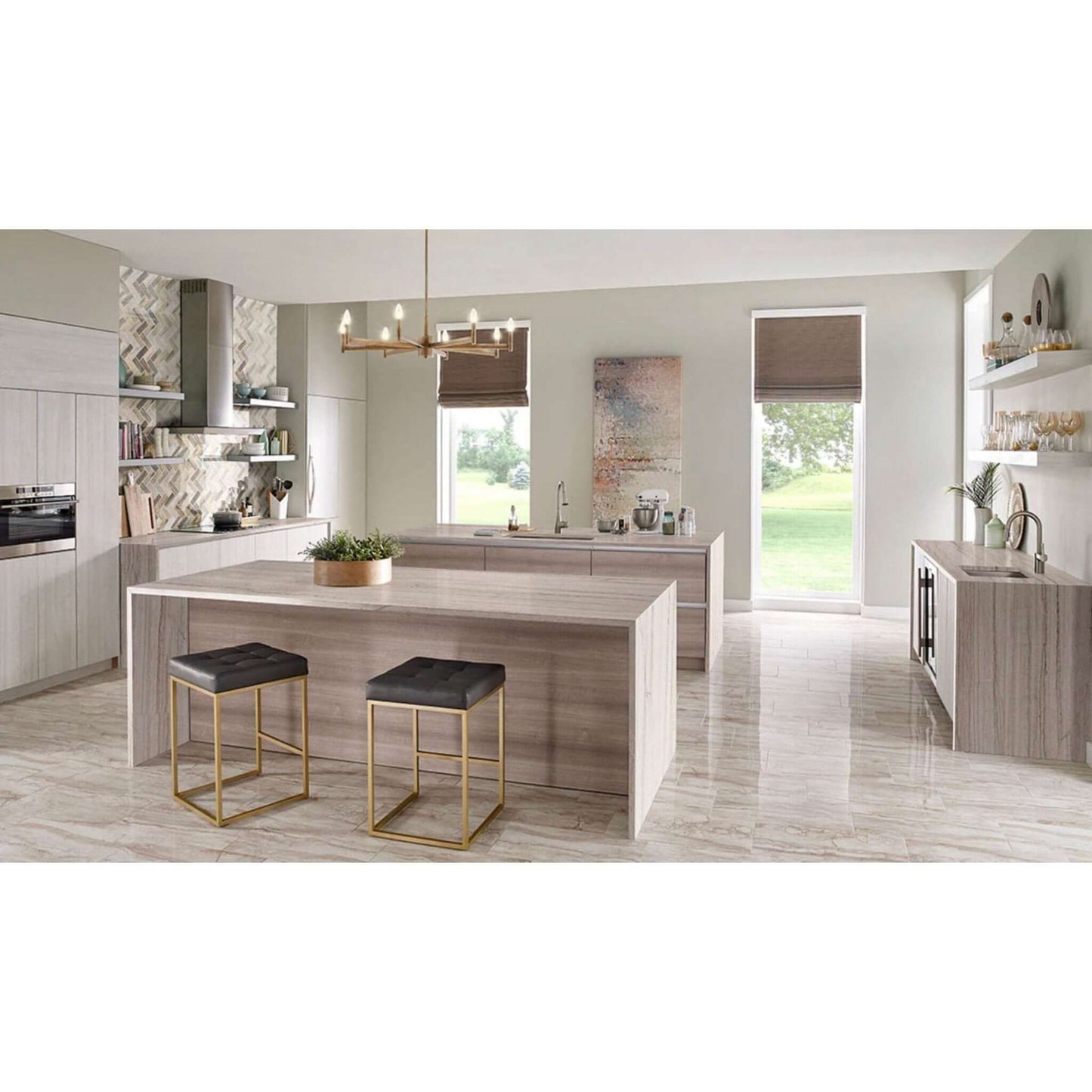 White Macaubas Quartzite Countertop Polished Slab 2 CM - Hey Tiles