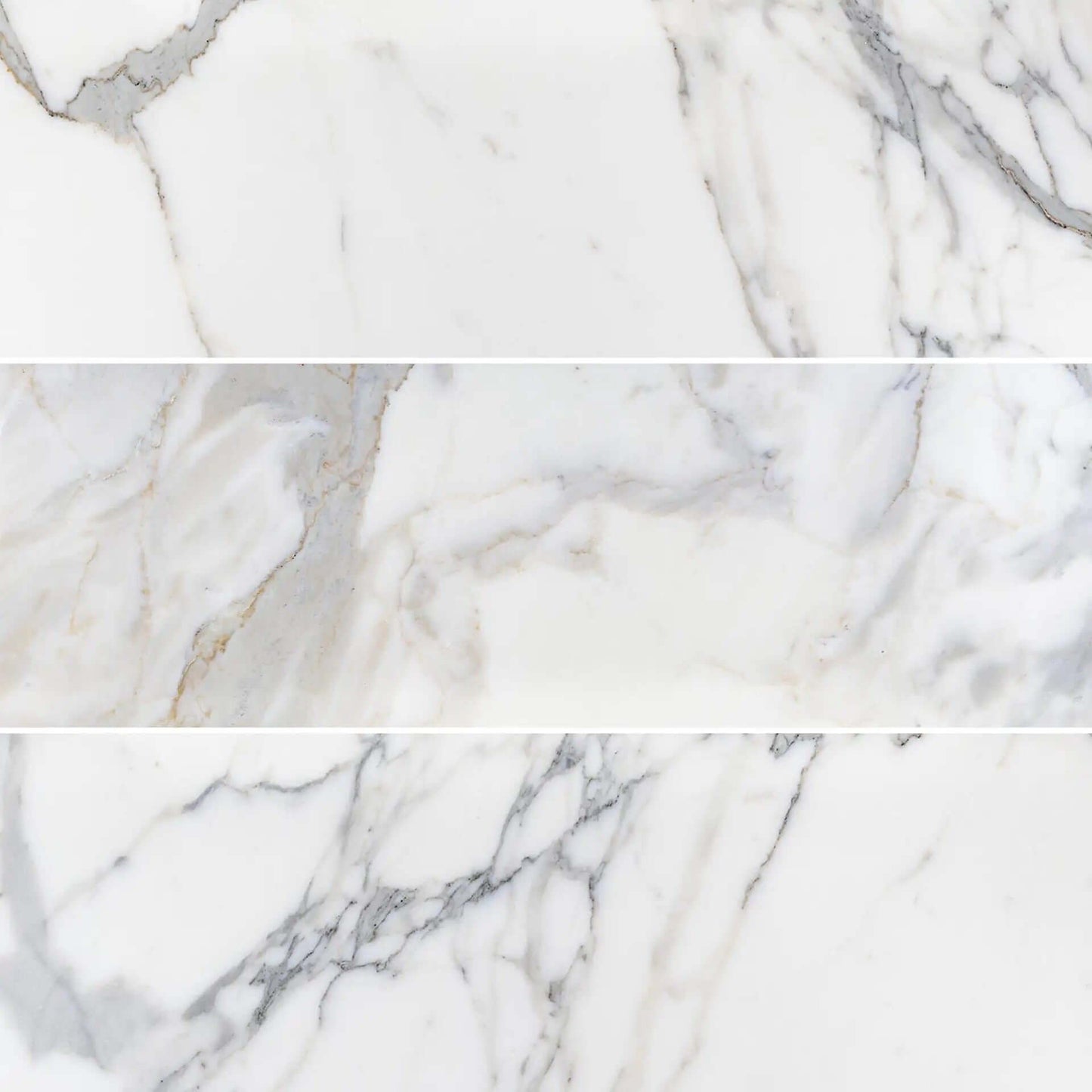 4X12 Calacatta Gold Subway Tile, Italian Marble - Hey Tiles