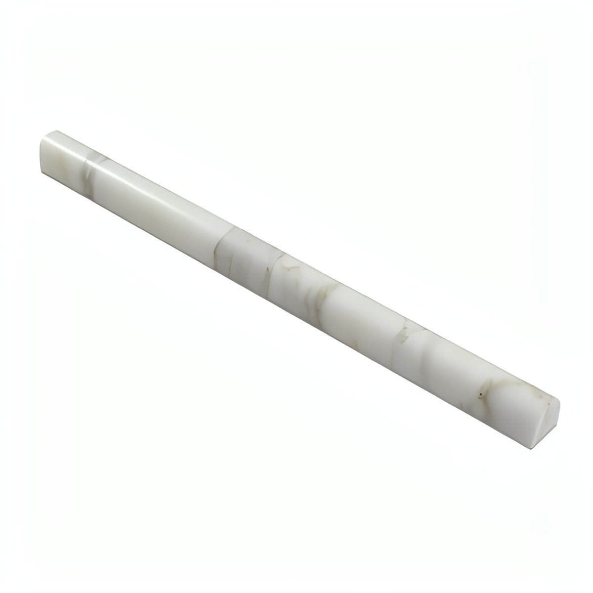 Calacatta Gold Marble 3/4 X 12 Bullnose Liner - Hey Tiles