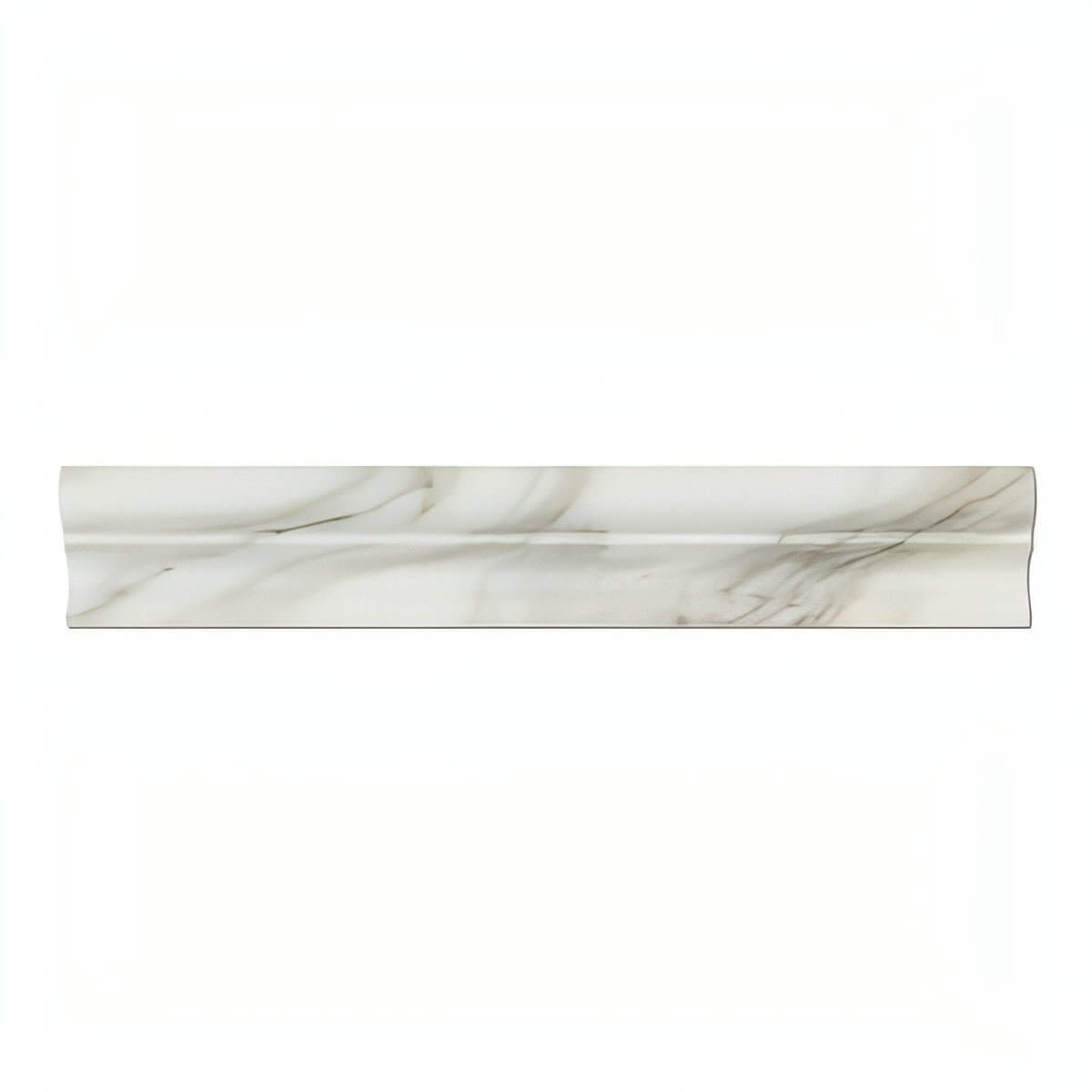Calacatta Gold Marble Crown - Mercer Molding Trim - Hey Tiles