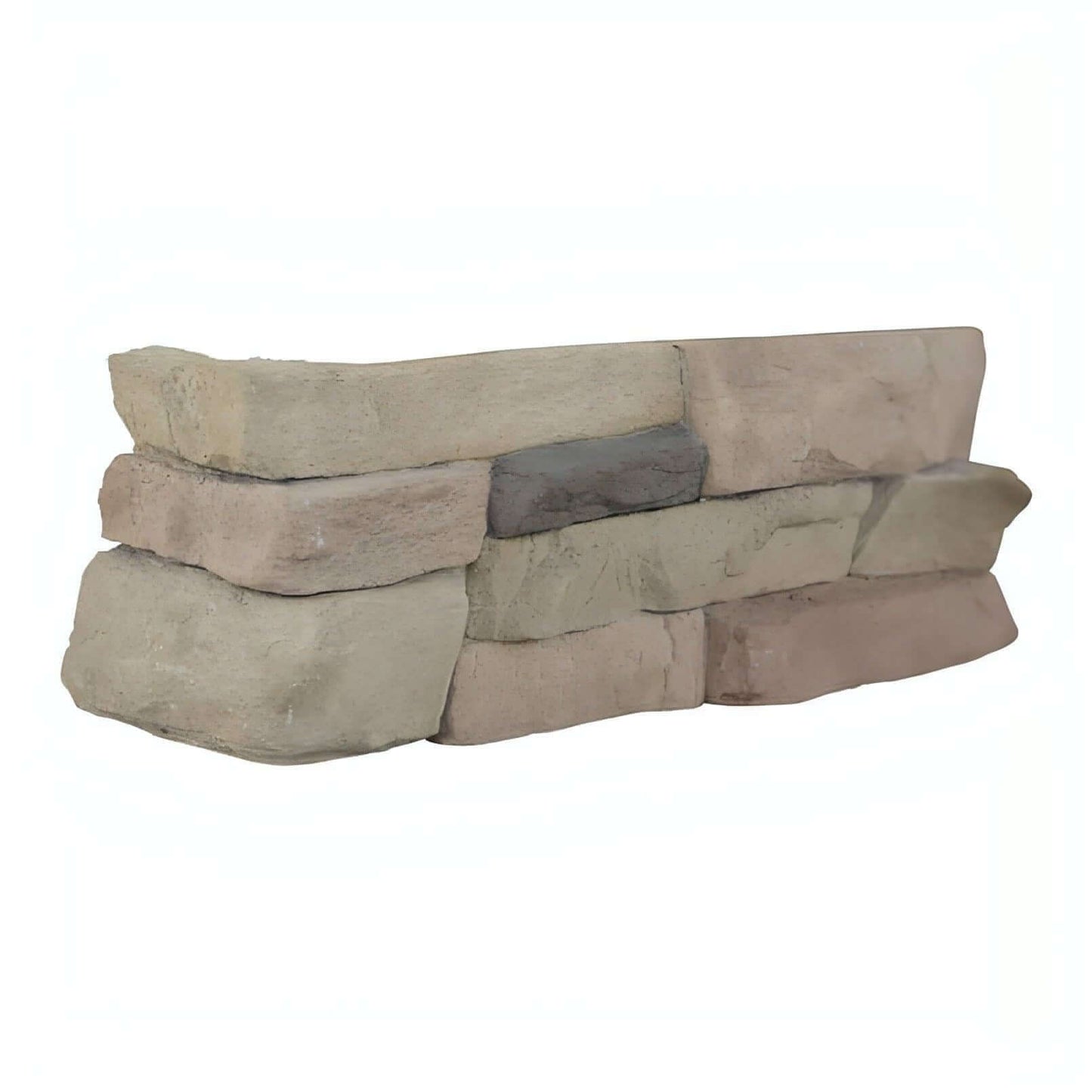 Peninsula Sand Mfd Stacked Stones Corner - Hey Tiles