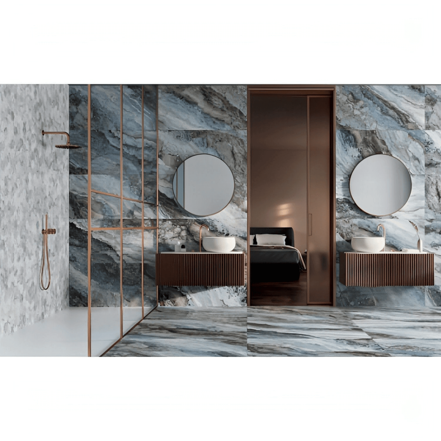Sant'Agostino Mystic Ocean Polished 12 x 24 - Hey Tiles