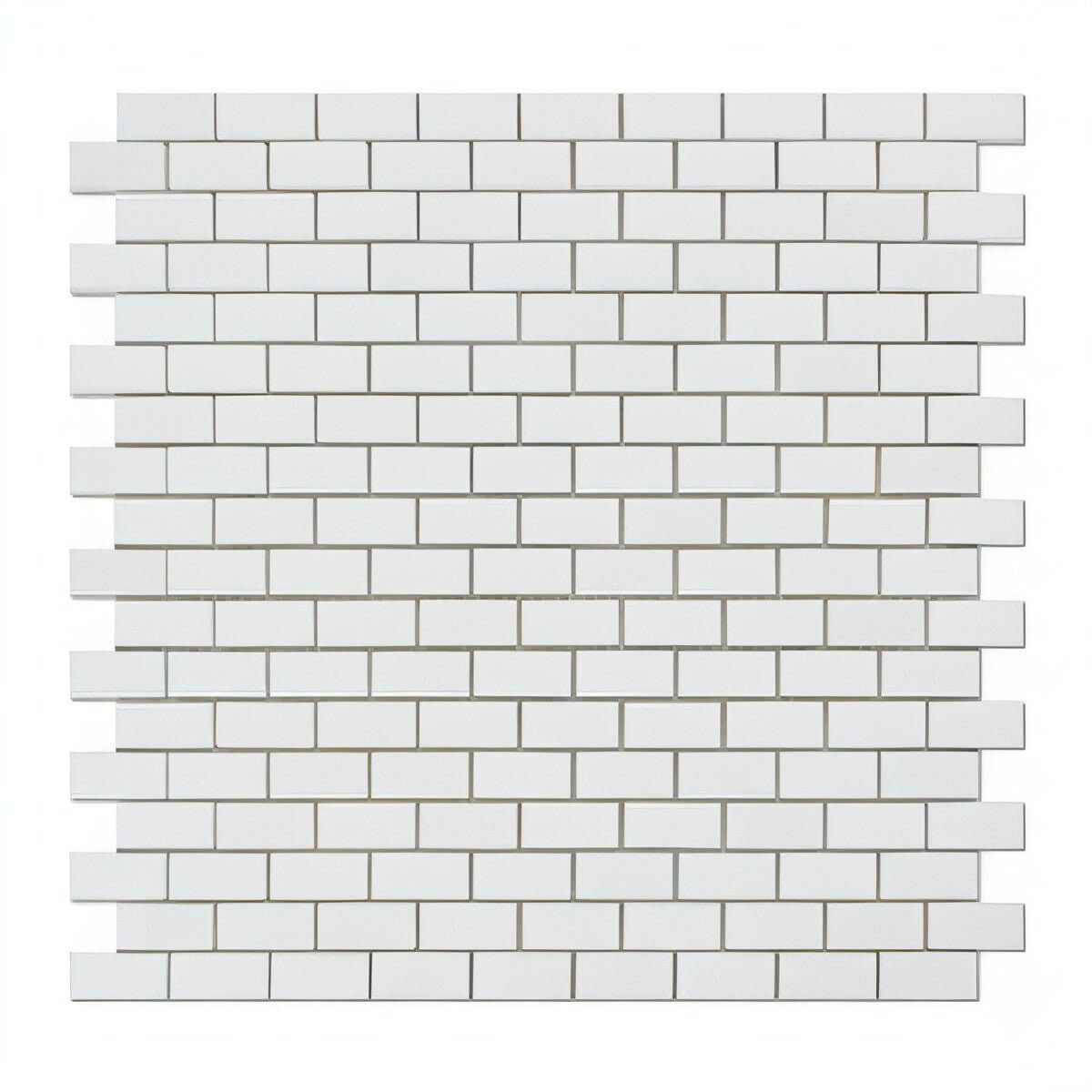 Thassos White Marble Honed Baby Brick Mosaic Tile - Hey Tiles