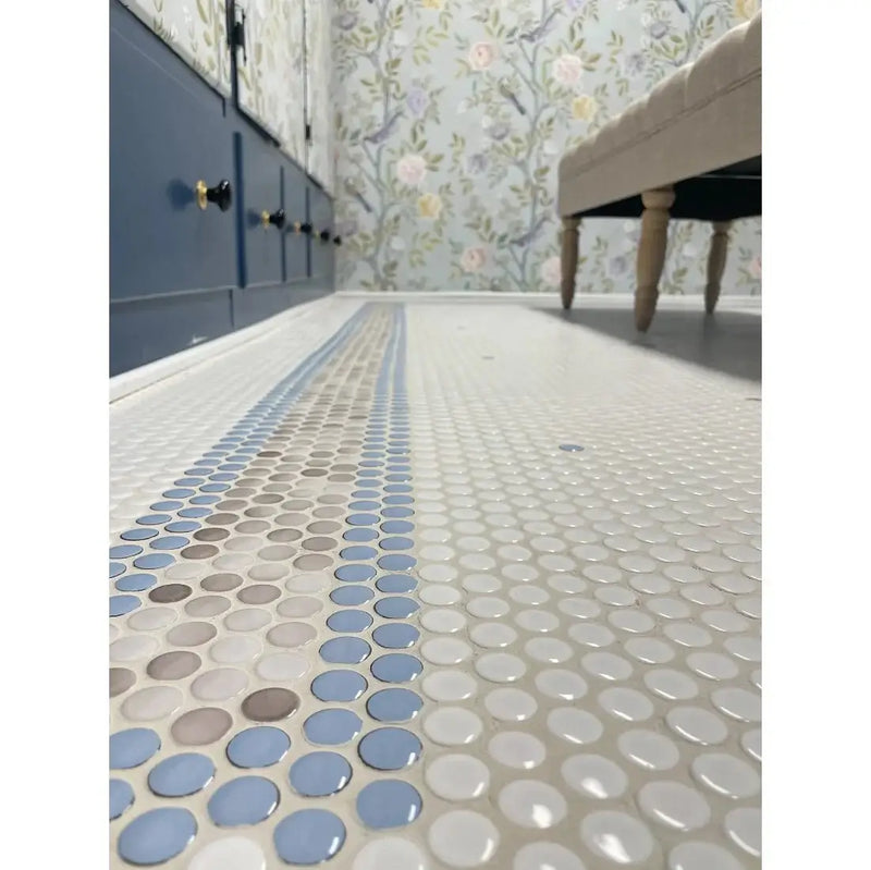 Penny round mosaic