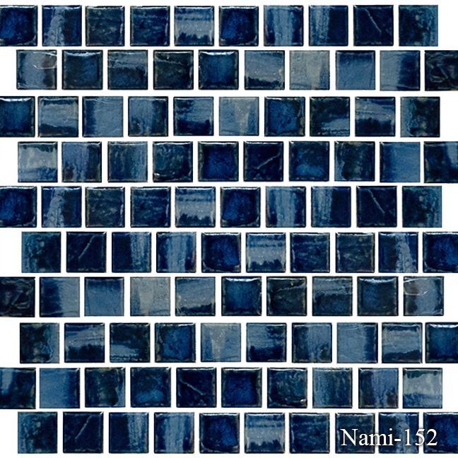 1 X1 Wave Crest Fujisawa Pool Tiles , Nami 100 Series - Hey Tiles