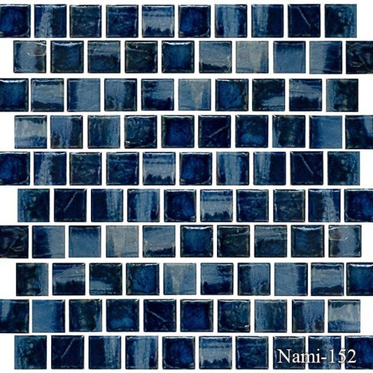 1 X1 Wave Crest Fujisawa Pool Tiles , Nami 100 Series - Hey Tiles