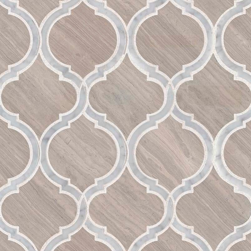 MSI White Quarry Savona Honed Mosaic Tile