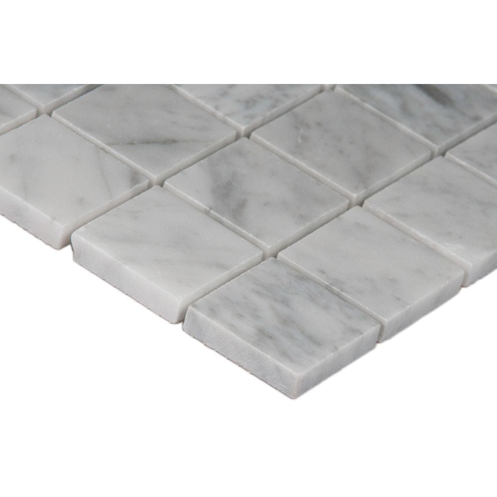 MSI Carrara White 2 x 2 Polished Marble Mosaic Tile