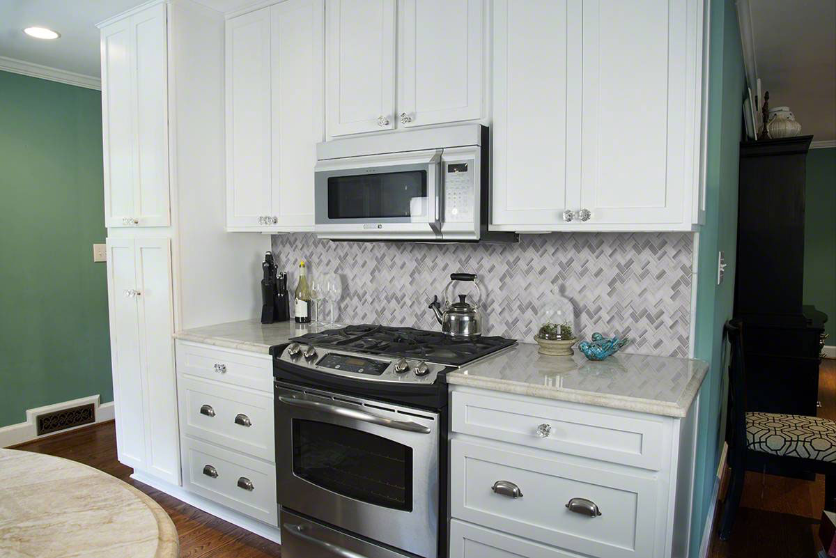 MSI Greecian White Herringbone Polished Marble Mosaic Tile