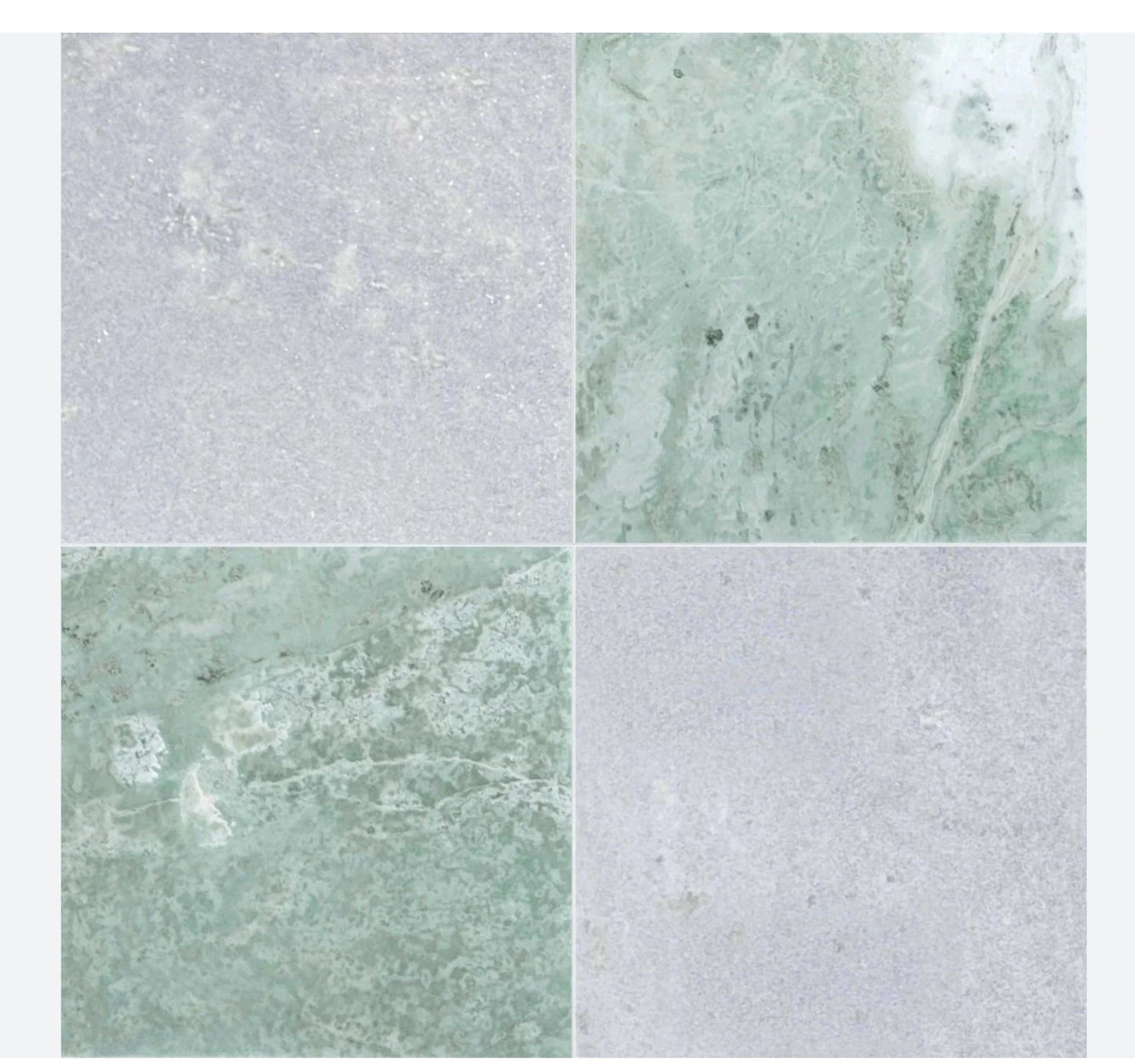 12x12 Ming Green ( Icelandic Green ) Marble, 3/8 - Hey Tiles