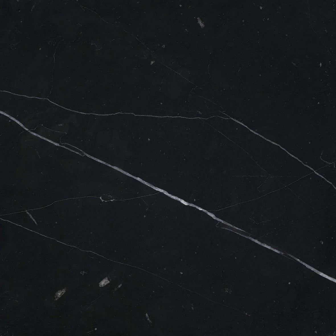 12x12 Nero Marquina Marble, 3/8 - Hey Tiles