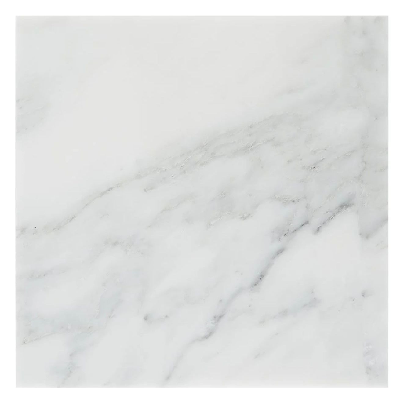 12x12 Oriental White ( Asian Statuary ) Marble Tile, 3/8 - Hey Tiles