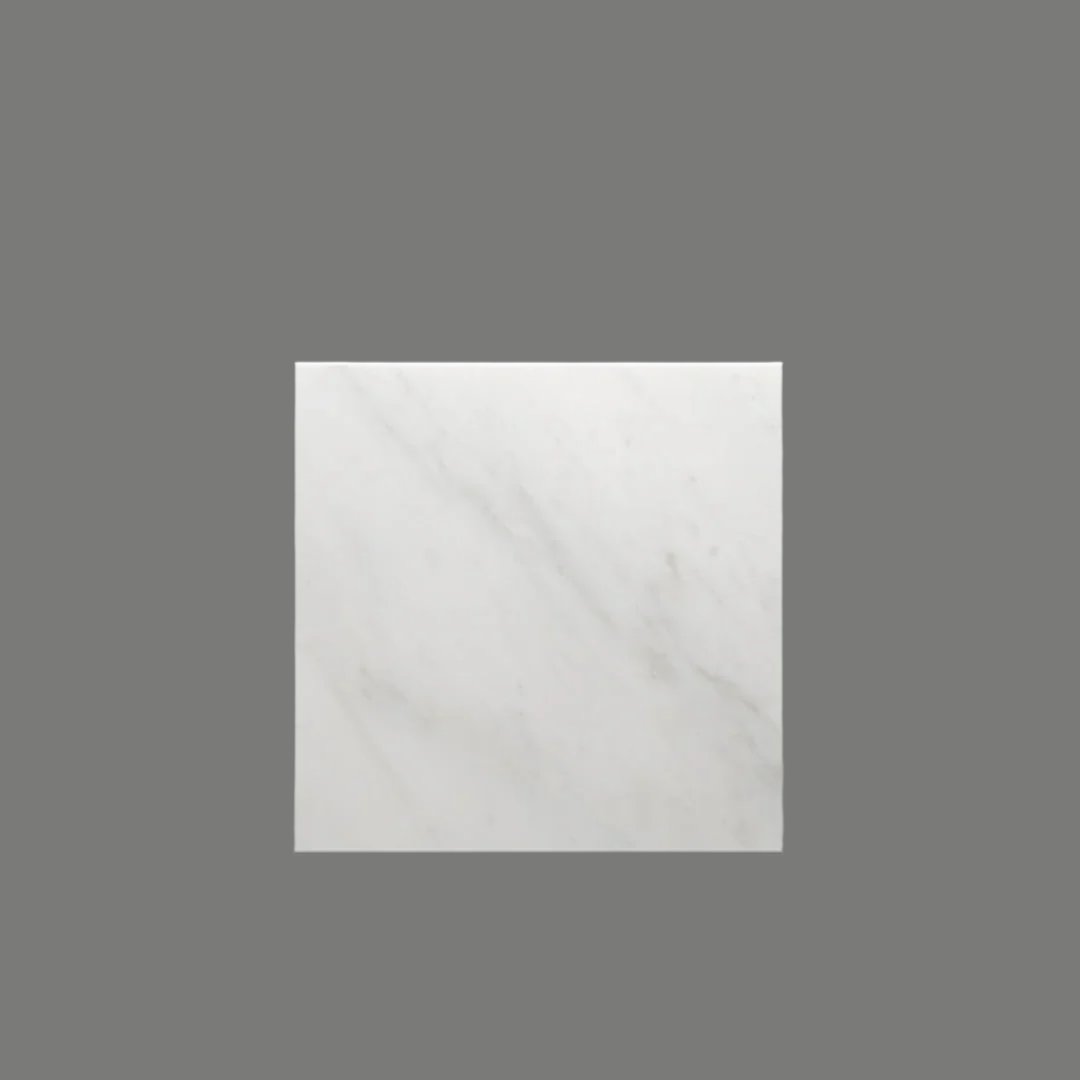 12x12 Oriental White ( Asian Statuary ) Marble Tile, 3/8 - Hey Tiles