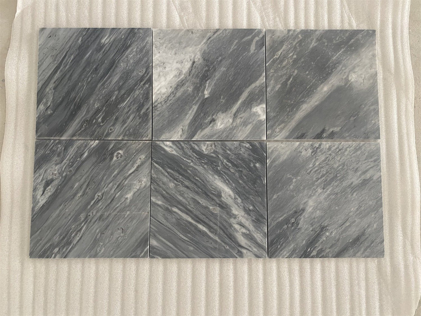 12x24, 3/8 Bardiglio Italian Gray Marble Tile - Hey Tiles