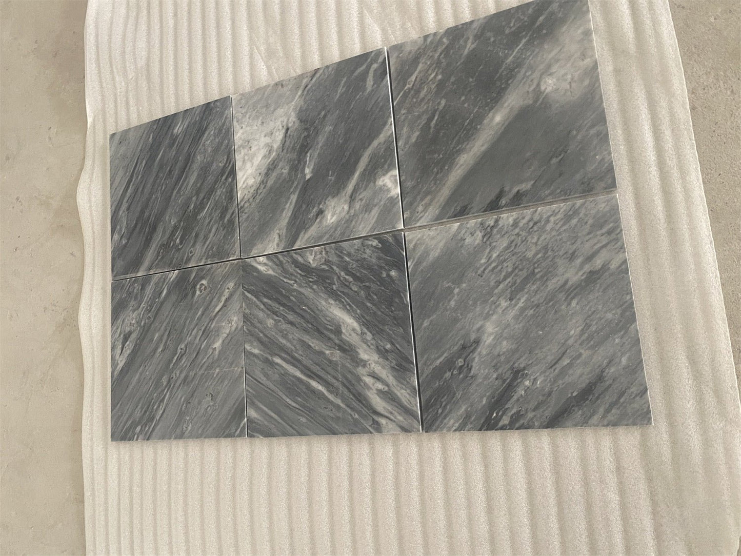 12x24, 3/8 Bardiglio Italian Gray Marble Tile - Hey Tiles