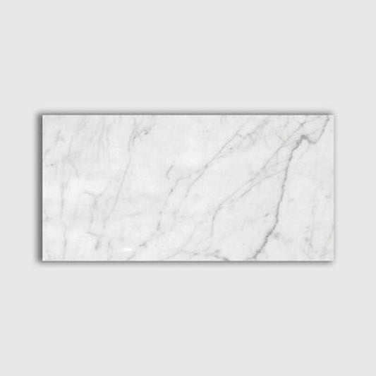 12x24 Carrara White , Italian Marble - Hey Tiles