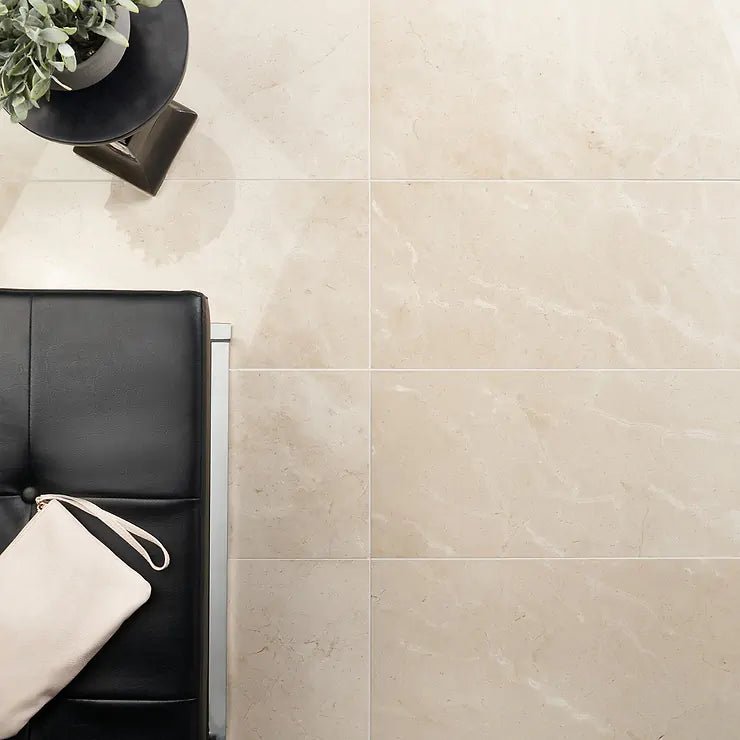 12x24 Crema Marfil Premium Marble Tile from Spain - Hey Tiles