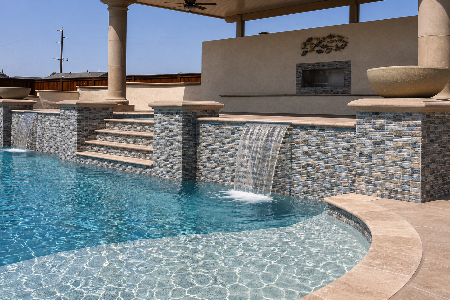 Fujiwa Pilos Series: Satin Pearl Glazed Porcelain Random Block Mosaic Tile