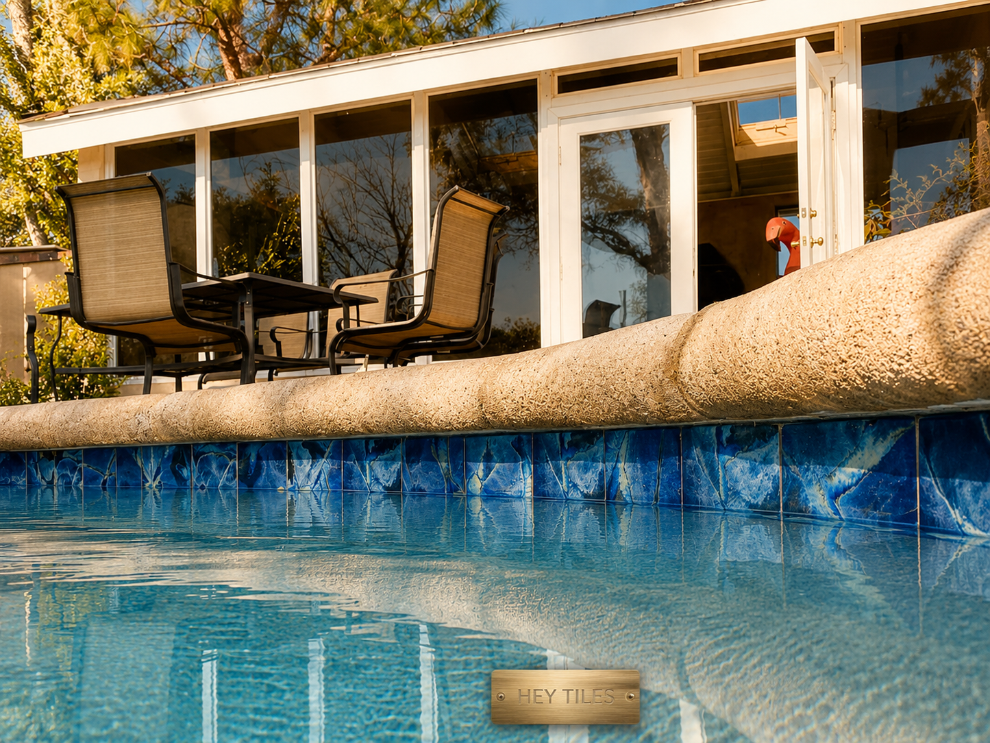 Space Blue, 6" x 6" - Porcelain Pool Tile