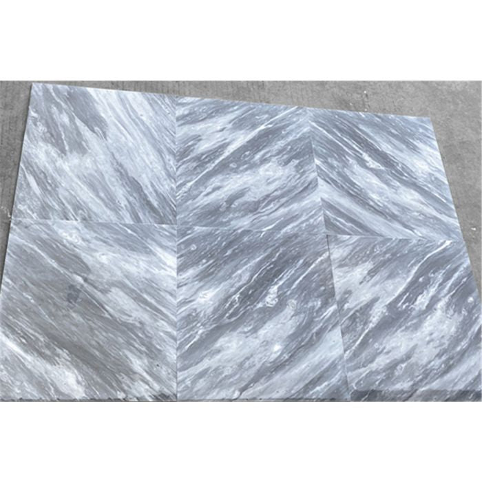 24x24 Bardiglio Italian Gray Marble - Hey Tiles