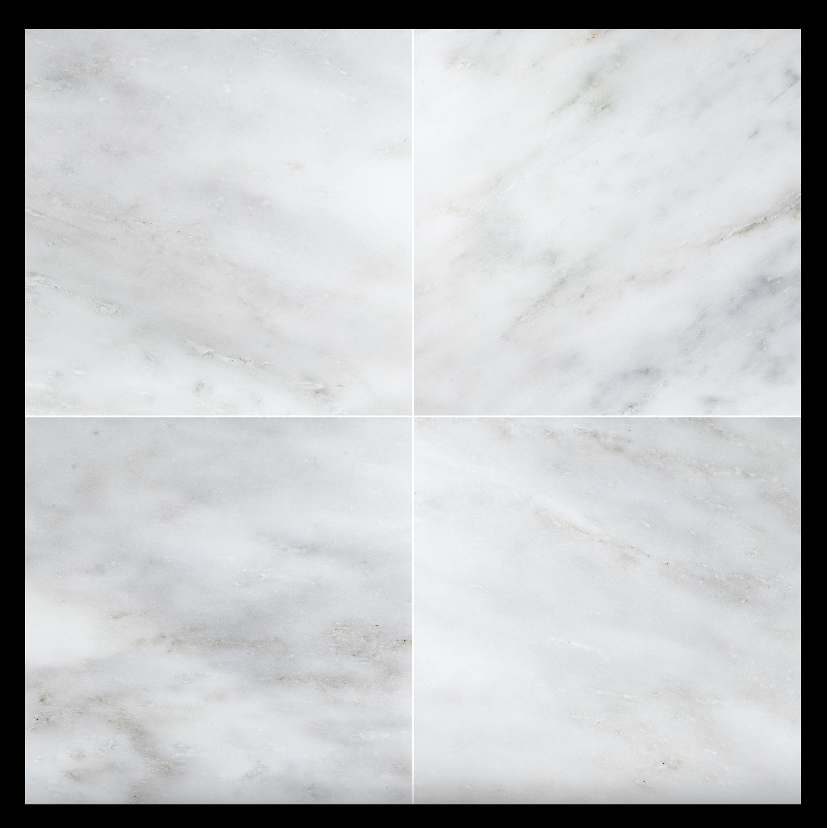 24x24 Oriental White ( Asian Statuary ) Marble Tile - Hey Tiles