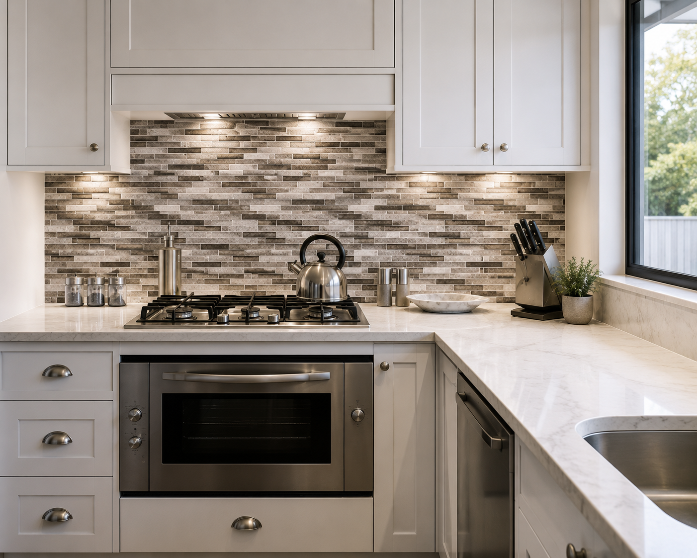 Fujiwa Lombo Series: 1/2" x 3-1/4" Grey Matte Porcelain Pencil Mosaic Tile