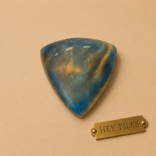 Planet Opal Series: 1" x 1" Glossy Porcelain Beak Outside Corner Tile
