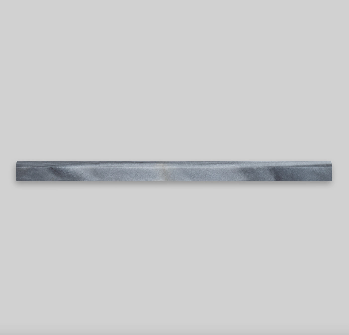 3/4”x12”, 3/4 Bardiglio Bullnose Liner Polished - Hey Tiles