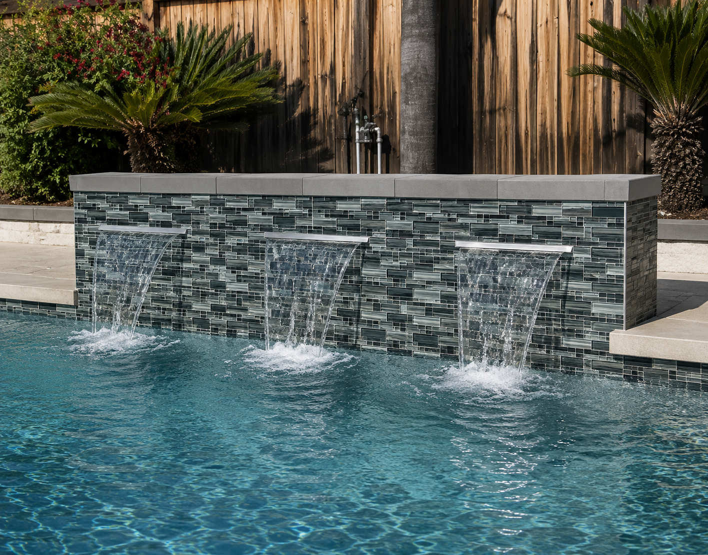 Fujiwa Omega Series: Moonlight Glossy Porcelain Pool Tile