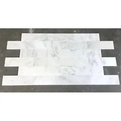 3x12 Oriental White Marble Tile - Hey Tiles