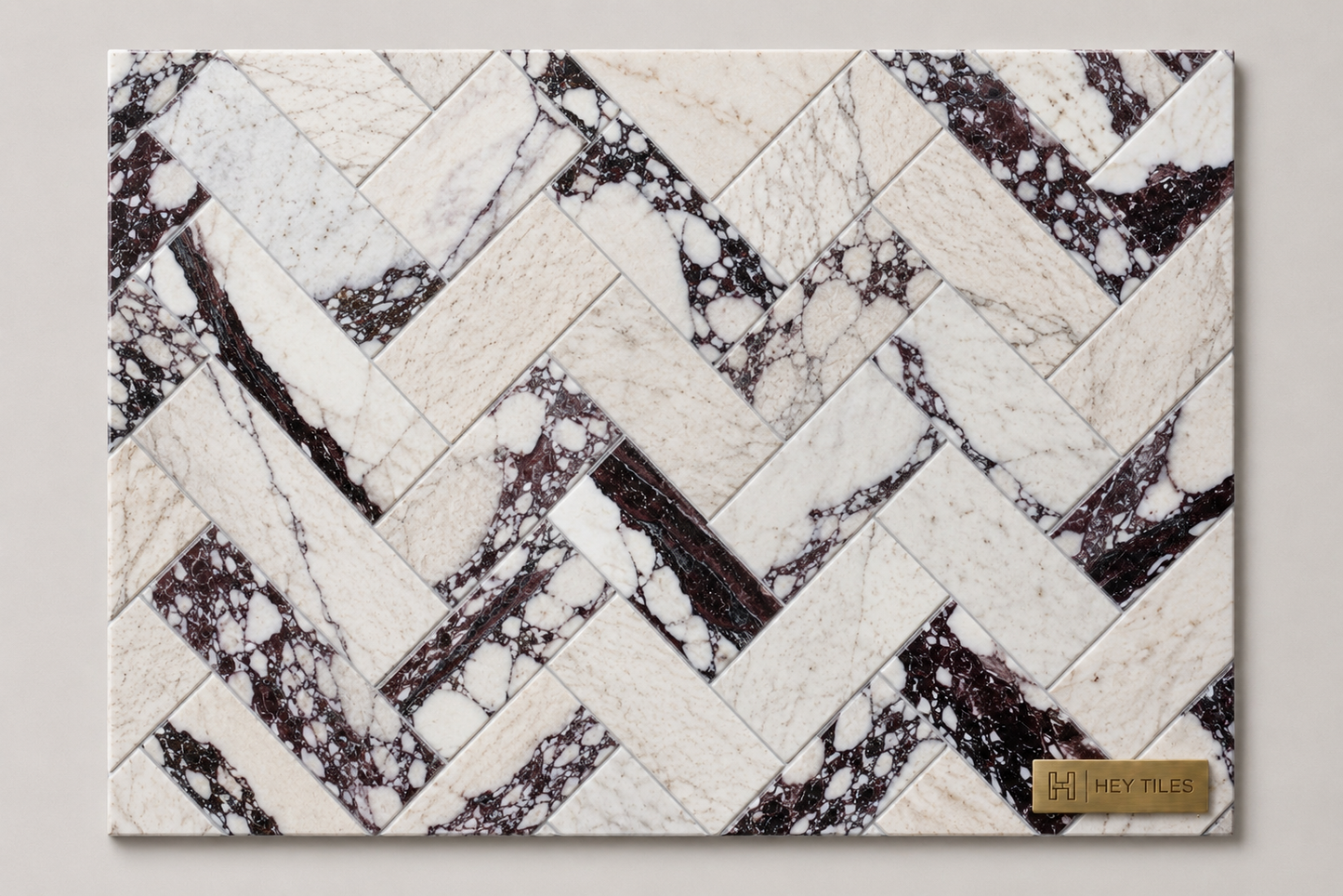 4x12 Calaacatta Violet Purple Marble Tile