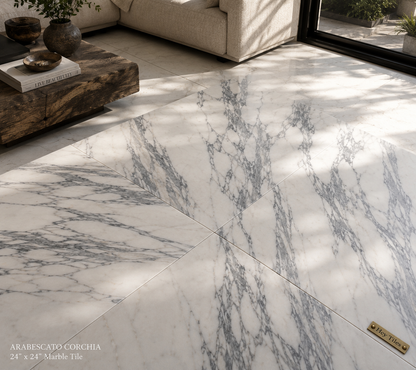 24x24 Arabescato Polished Deluxe Italian Marble — product image 3