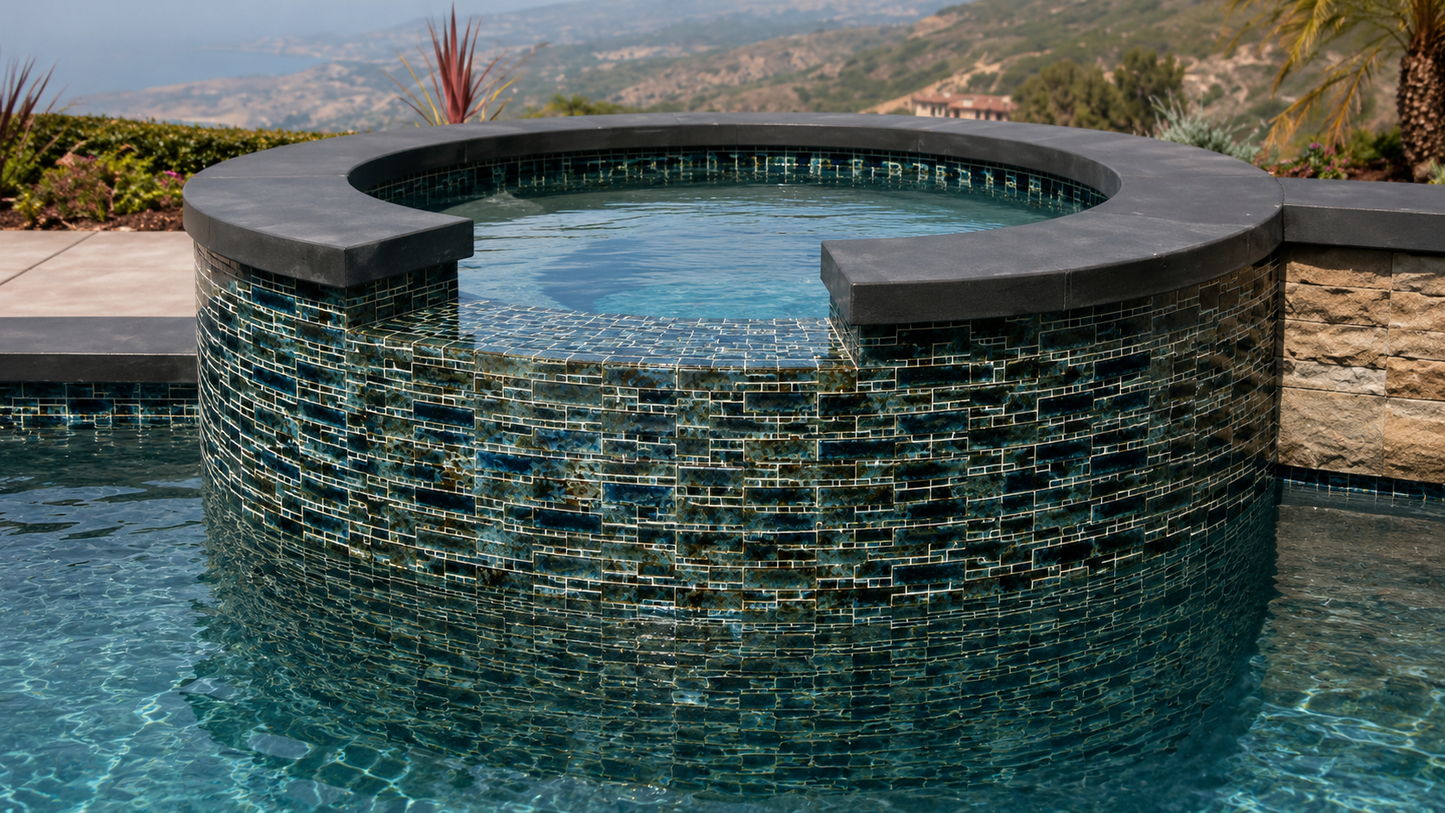 Fujiwa Pilos Series: Spring Glazed Porcelain Random Block Mosaic Tile